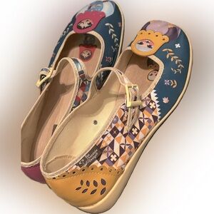 Women’s size 39 9 Hot Chocolate Mary Janes Nesting Dolls Matryoshka